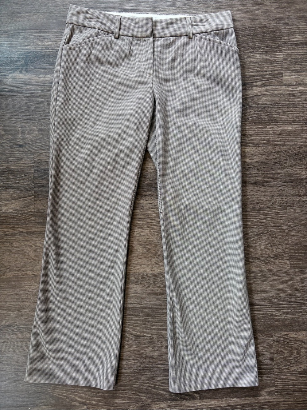 Theory Houndstooth Straight Leg Dress Pants | Size 6